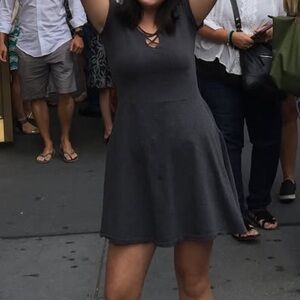 Hollister grey above knee dress